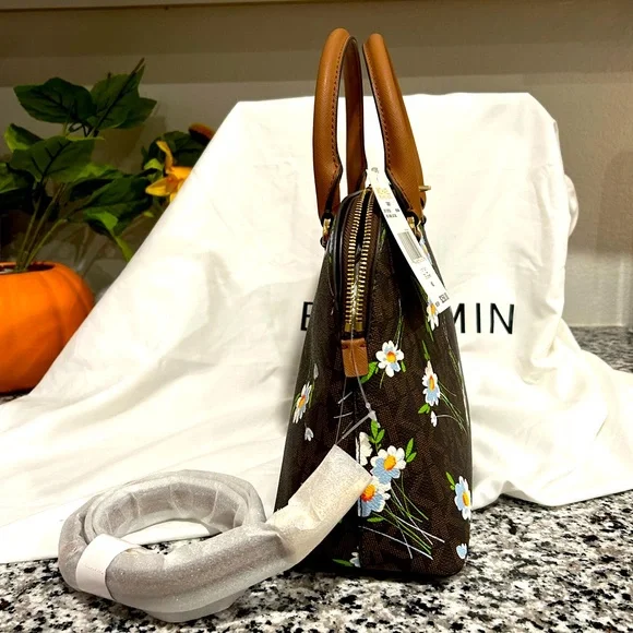 Michael Kors Cindy Floral Satchel - Picture 5 of 10